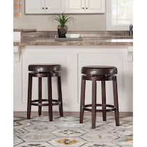 carrie dark brown counter height stool   