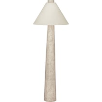 carrigan white floor lamp   