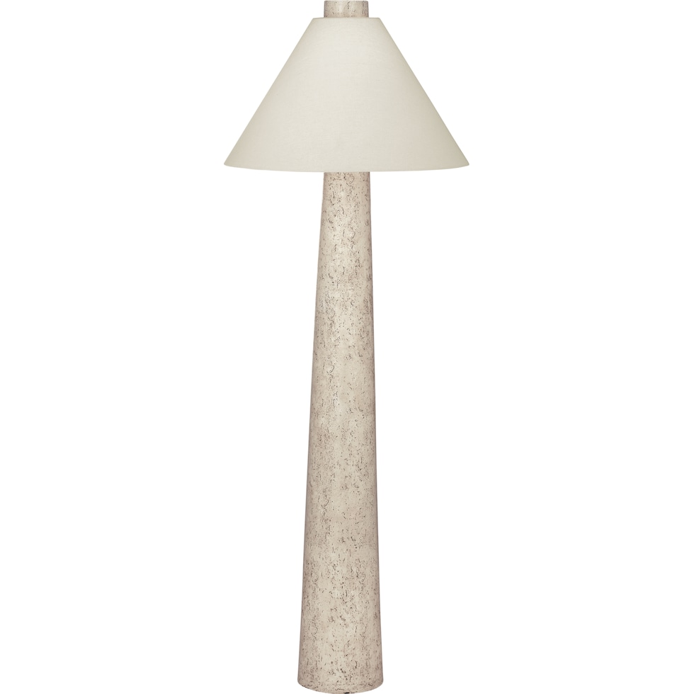 carrigan white floor lamp   