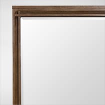 carter bedroom brown dresser and mirror   