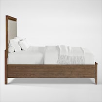 carter bedroom brown king bed   