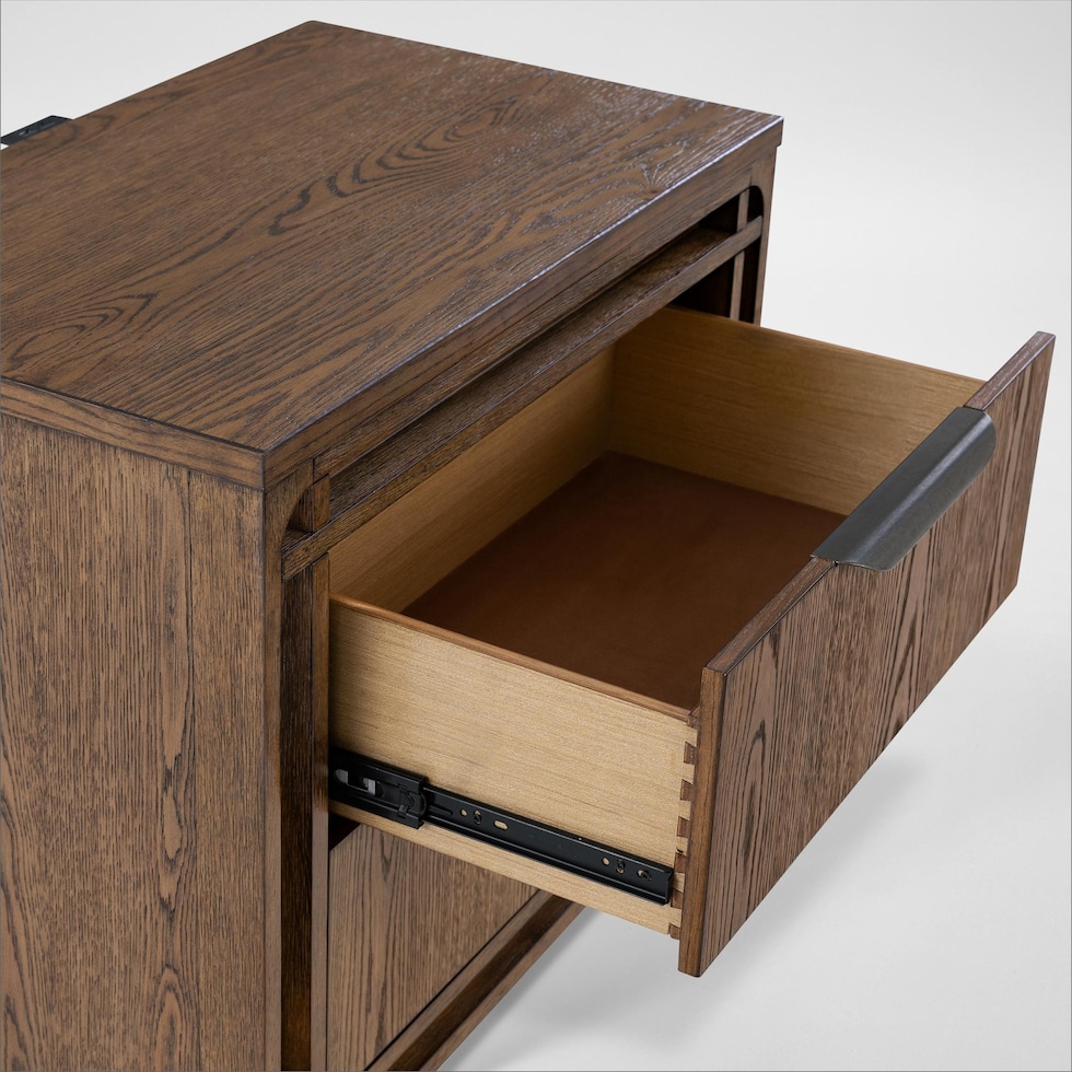 carter bedroom brown nightstand   