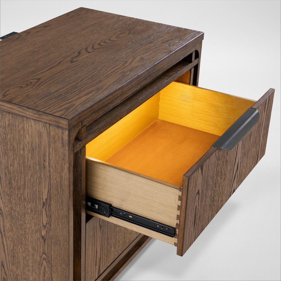 carter bedroom brown nightstand   