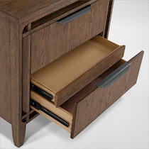carter bedroom brown nightstand   