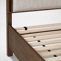 carter bedroom brown queen bed   
