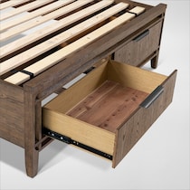 carter bedroom brown queen bed   