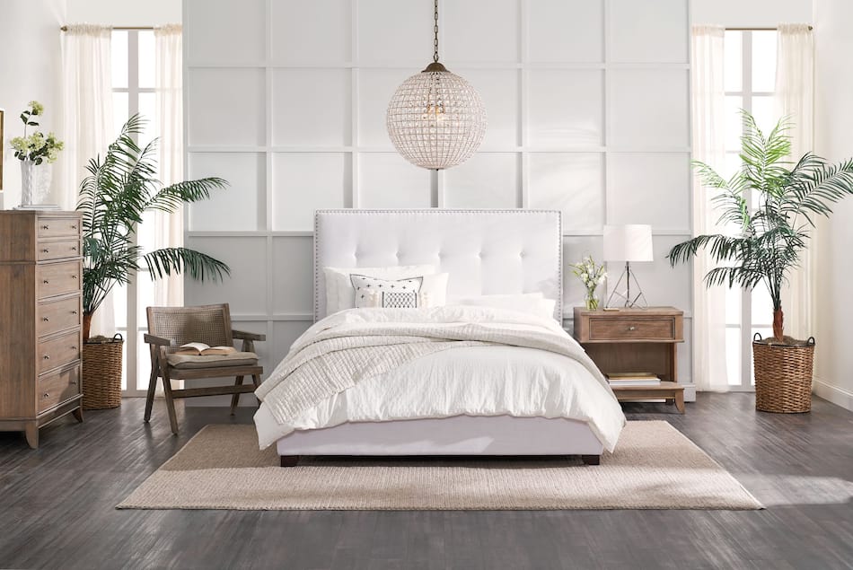 Carter 56" Upholstered Bed Value City Furniture