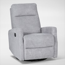 carter light gray swivel chair   