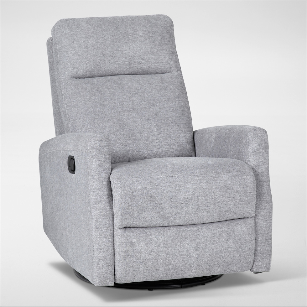 carter light gray swivel chair   