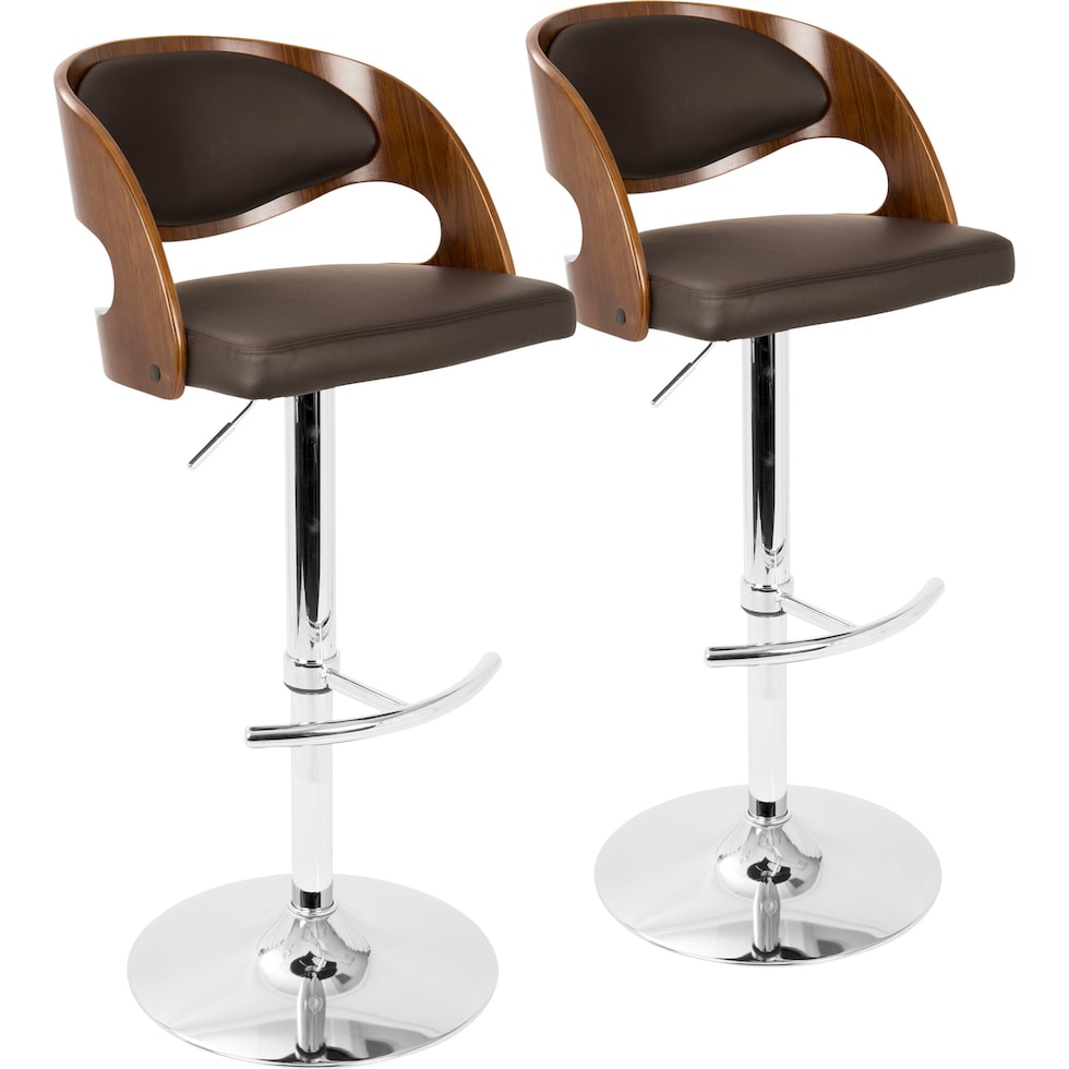 carver dark brown bar stool   