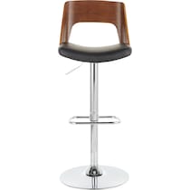 carver dark brown bar stool   