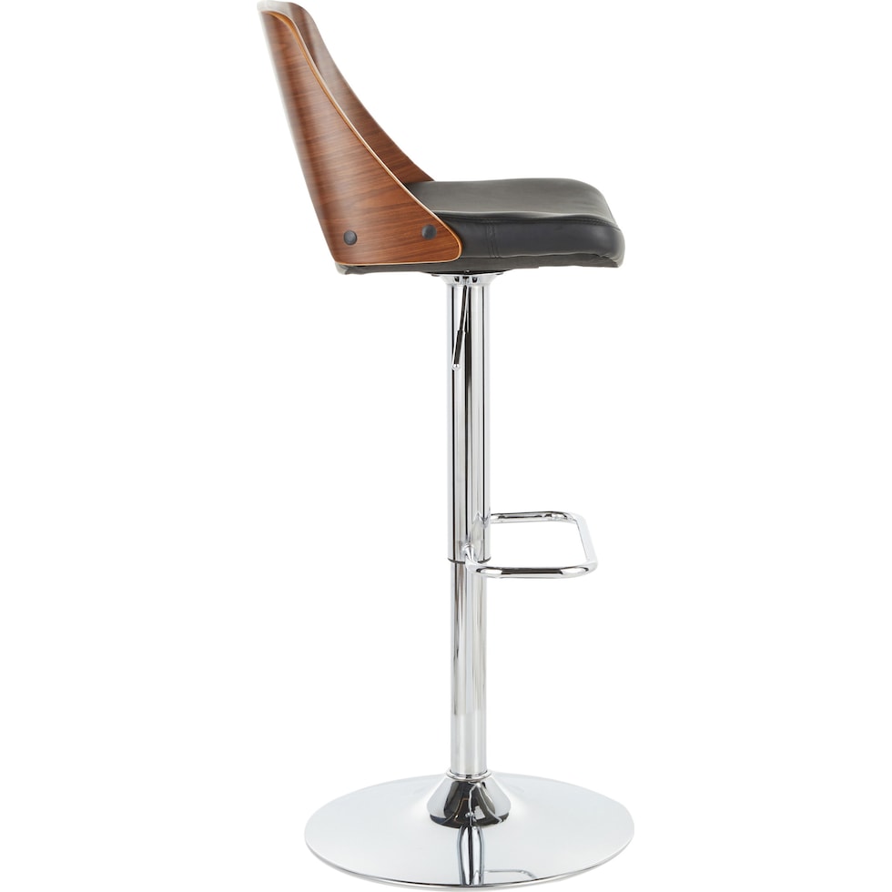 carver dark brown bar stool   