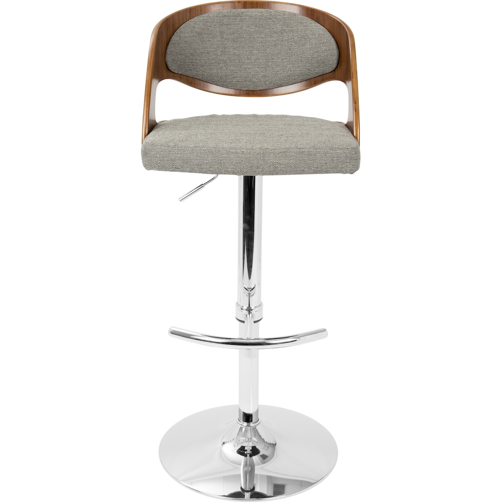 carver gray bar stool   