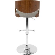 carver gray bar stool   