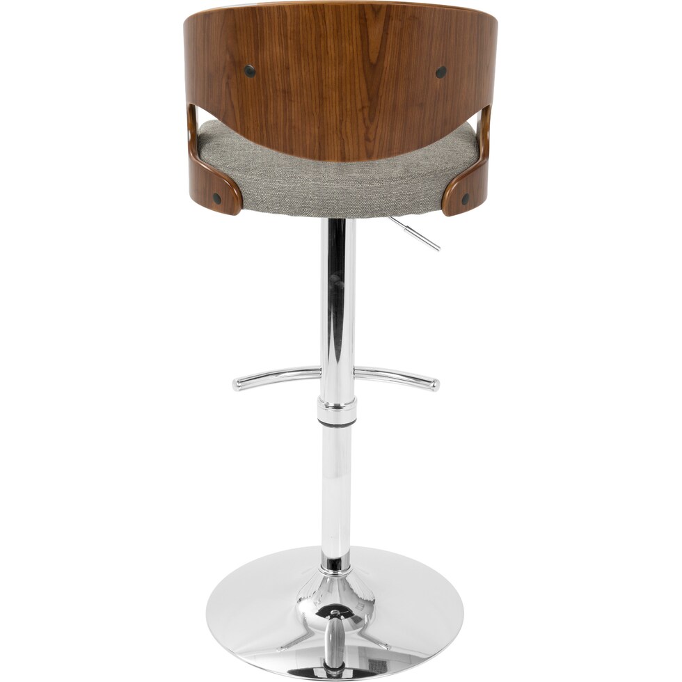 carver gray bar stool   