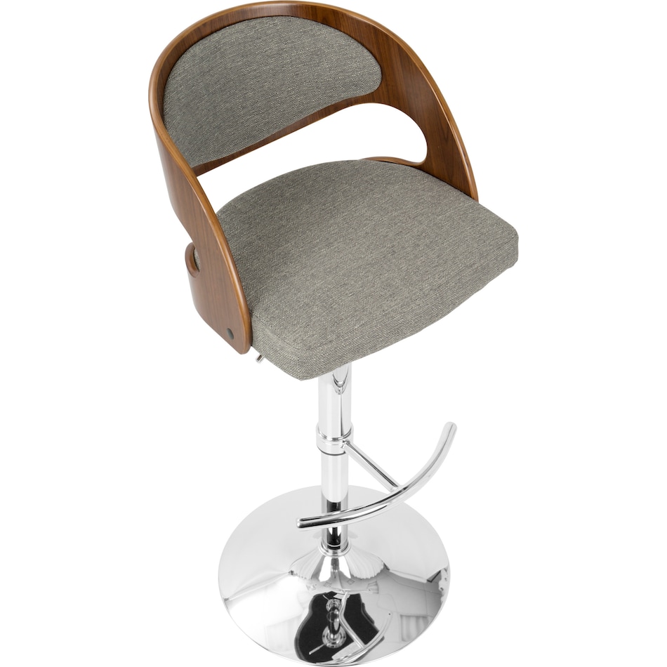 carver gray bar stool   