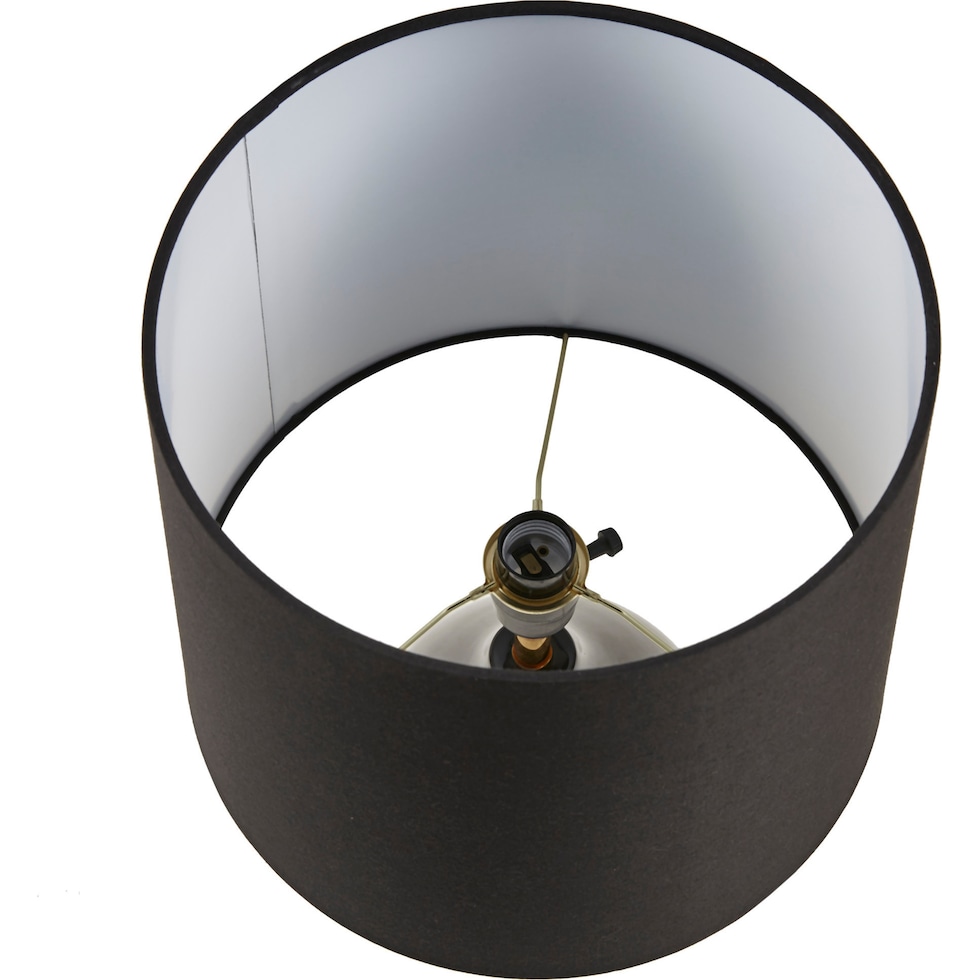 cary black table lamp   