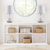 cary white table lamp   