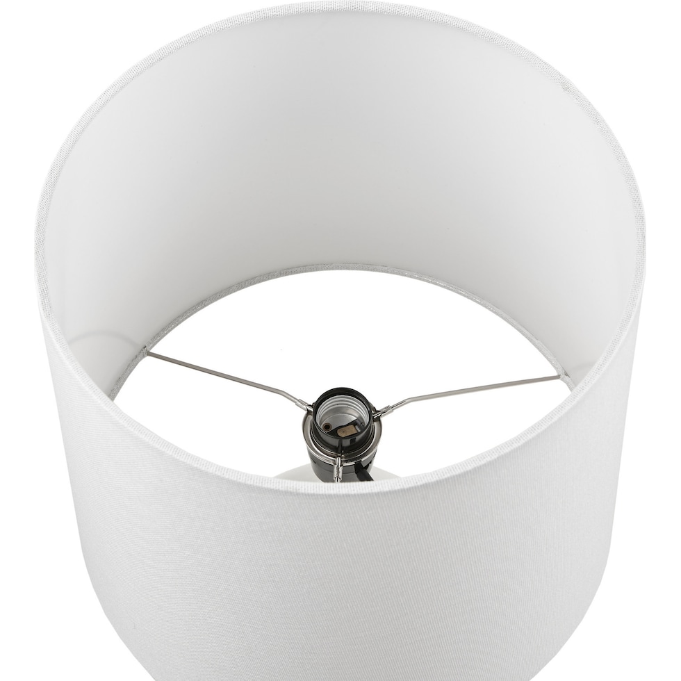 cary white table lamp   