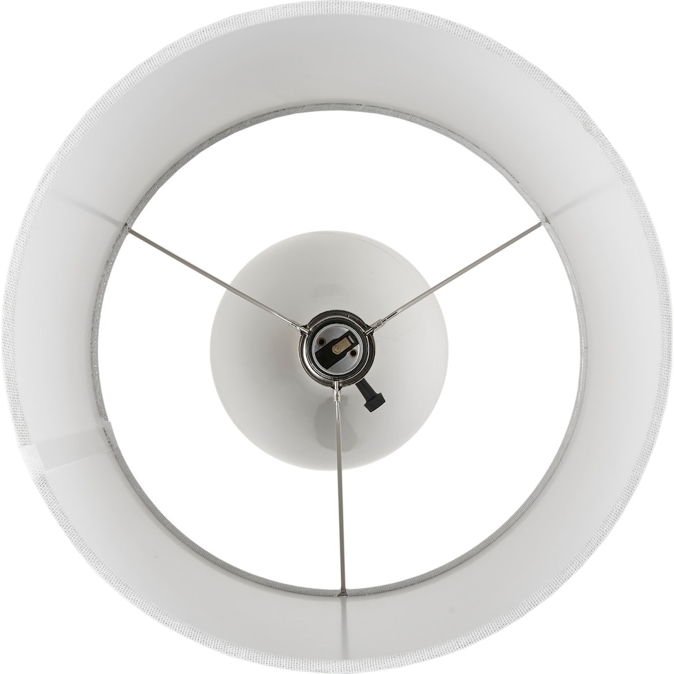 cary white table lamp   