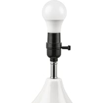 cary white table lamp   