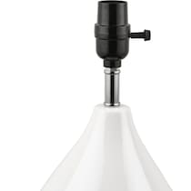 cary white table lamp   