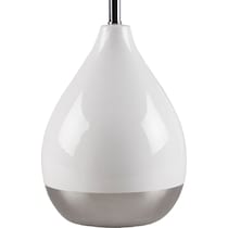 cary white table lamp   
