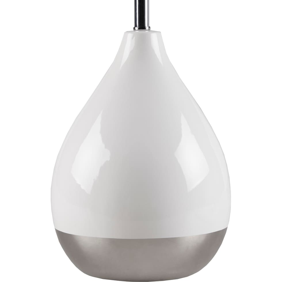 cary white table lamp   