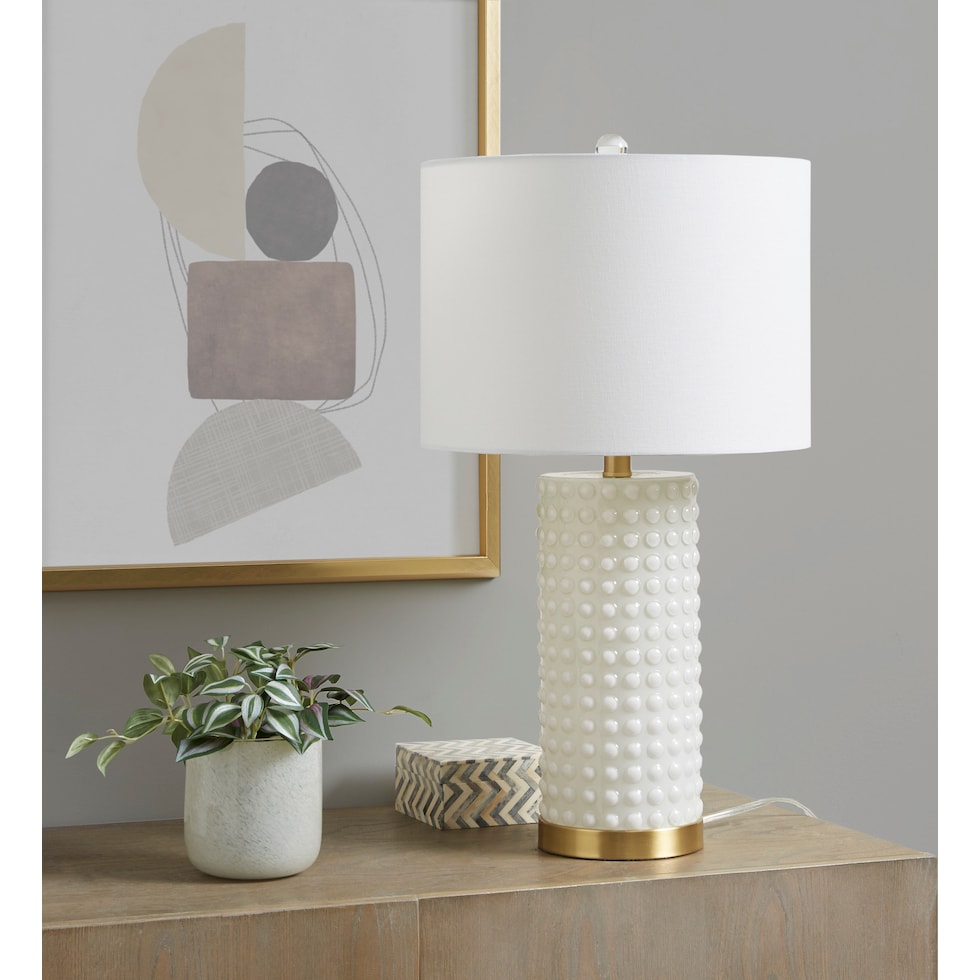 casanova white table lamp   