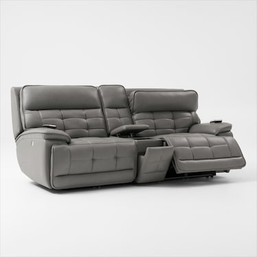 Cascade 3-Piece Triple-Power Reclining Loveseat with Console