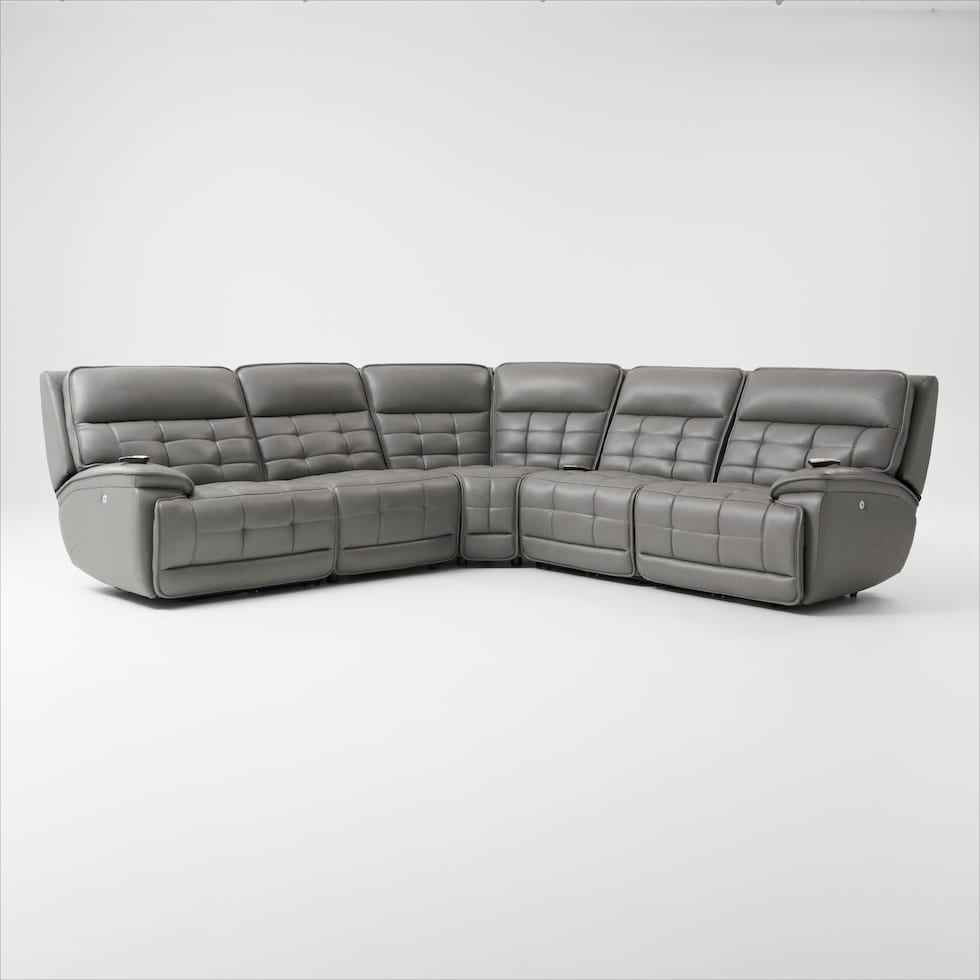cascade gray sectional   
