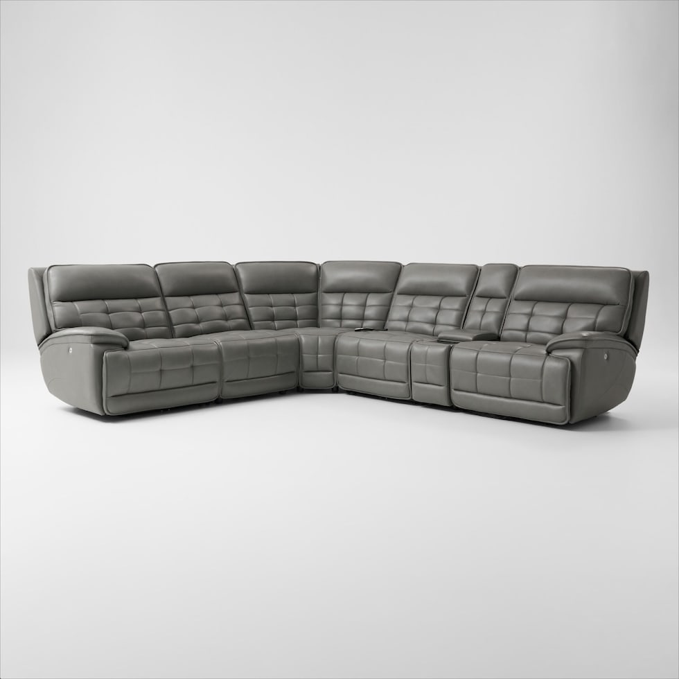 cascade gray sectional   