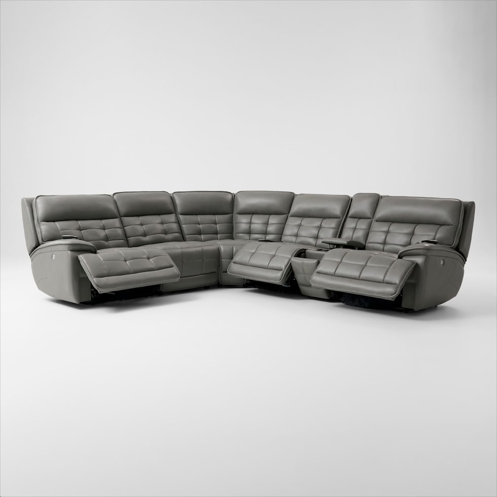 cascade gray sectional   