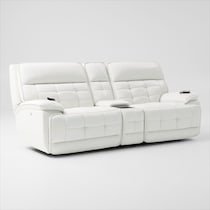 cascade white loveseat   