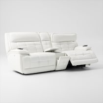 cascade white loveseat   
