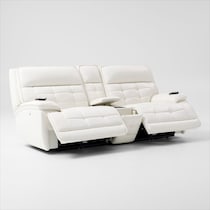 cascade white loveseat   
