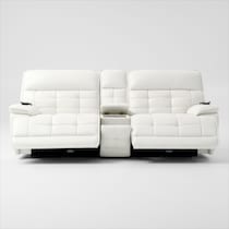 cascade white loveseat   