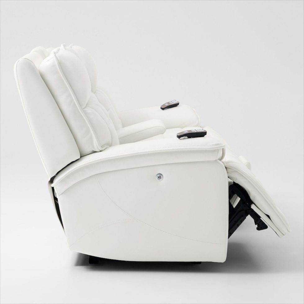 cascade white loveseat   