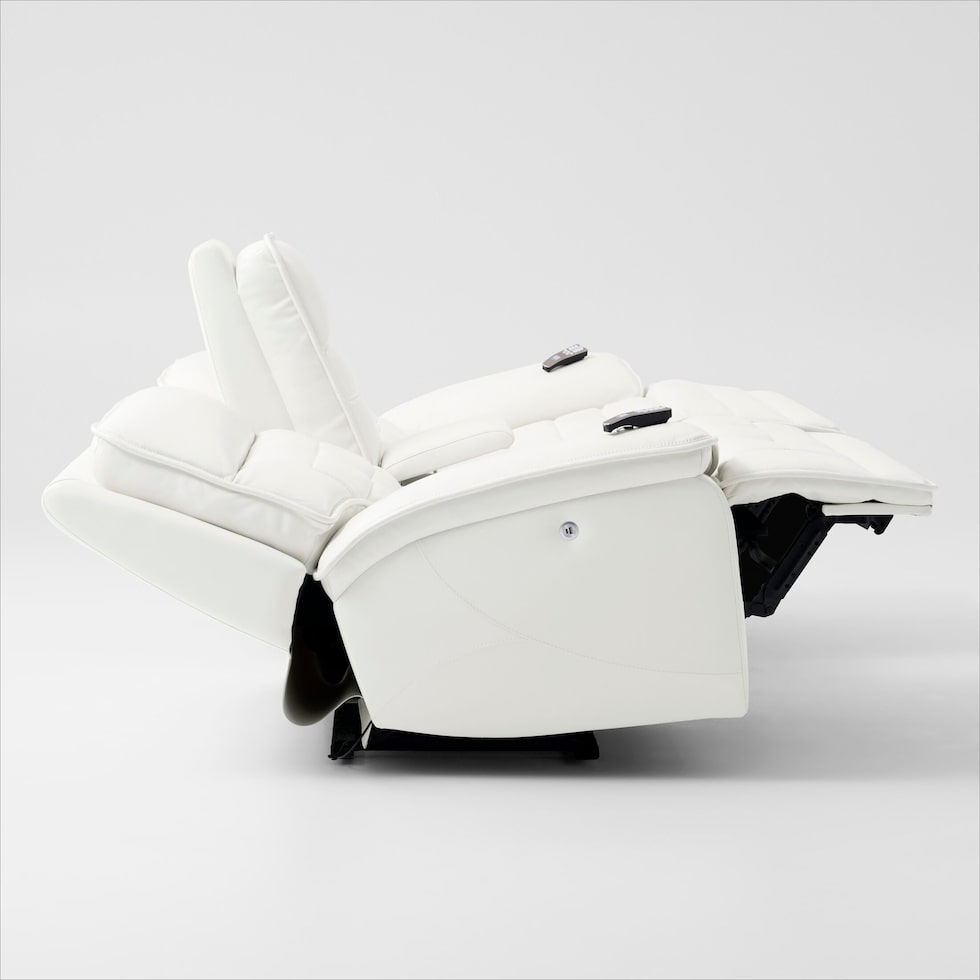 cascade white loveseat   