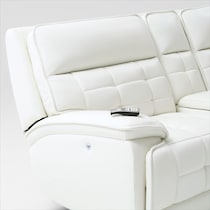 cascade white loveseat   