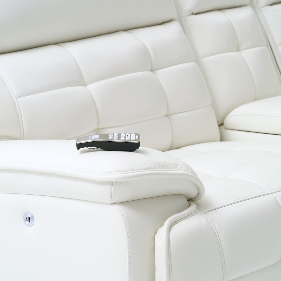 cascade white loveseat   