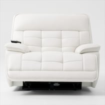 cascade white recliner   