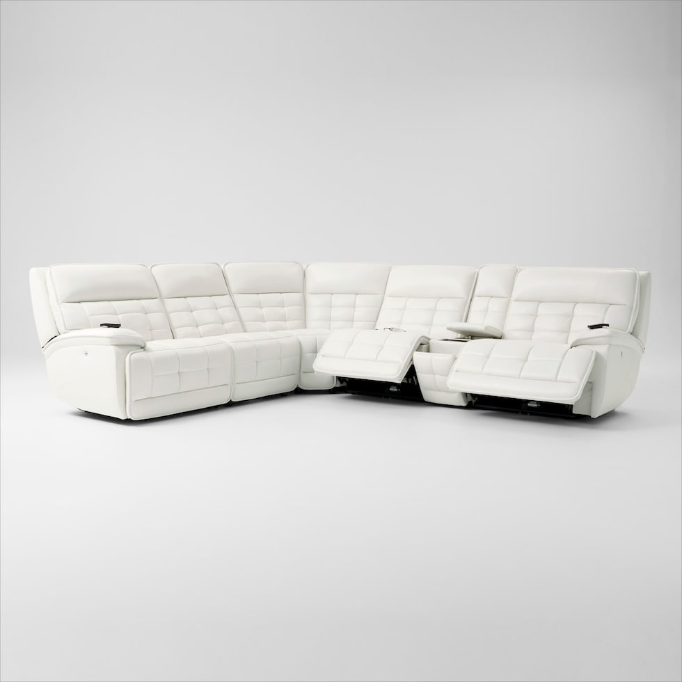 cascade white sectional   