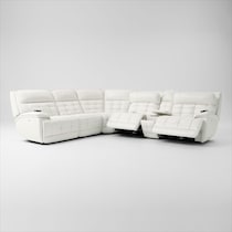cascade white sectional   