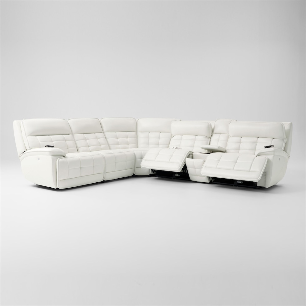 cascade white sectional   