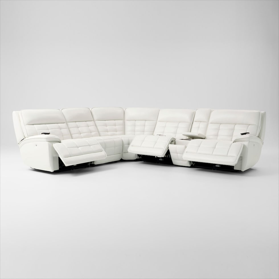 cascade white sectional   