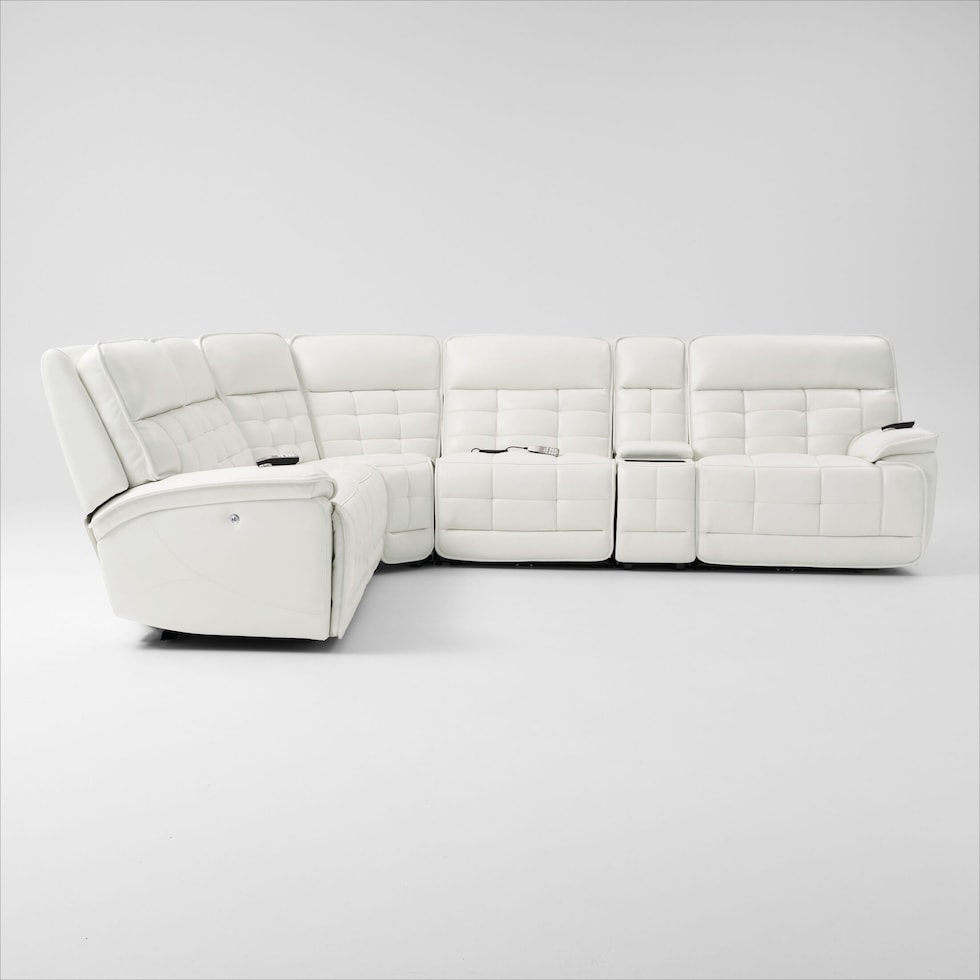 cascade white sectional   
