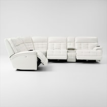 cascade white sectional   