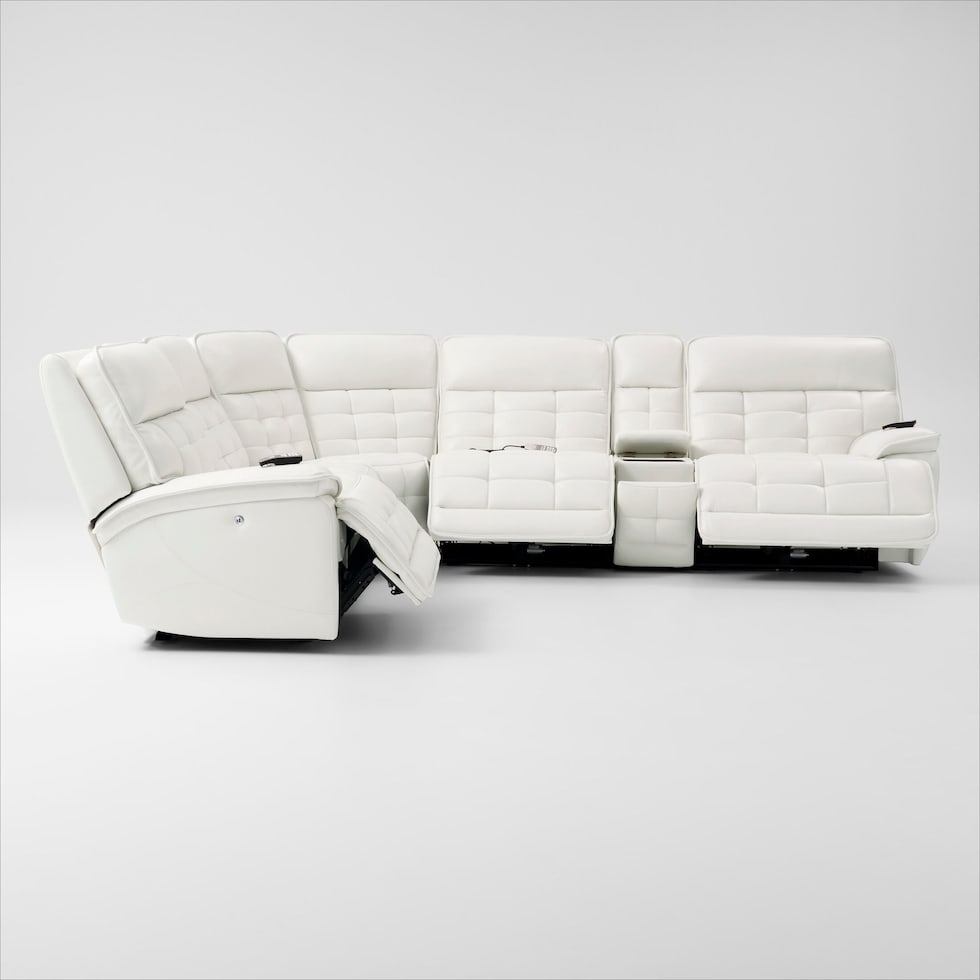 cascade white sectional   