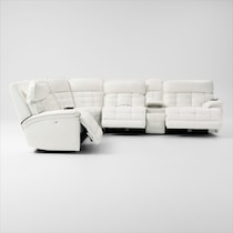cascade white sectional   